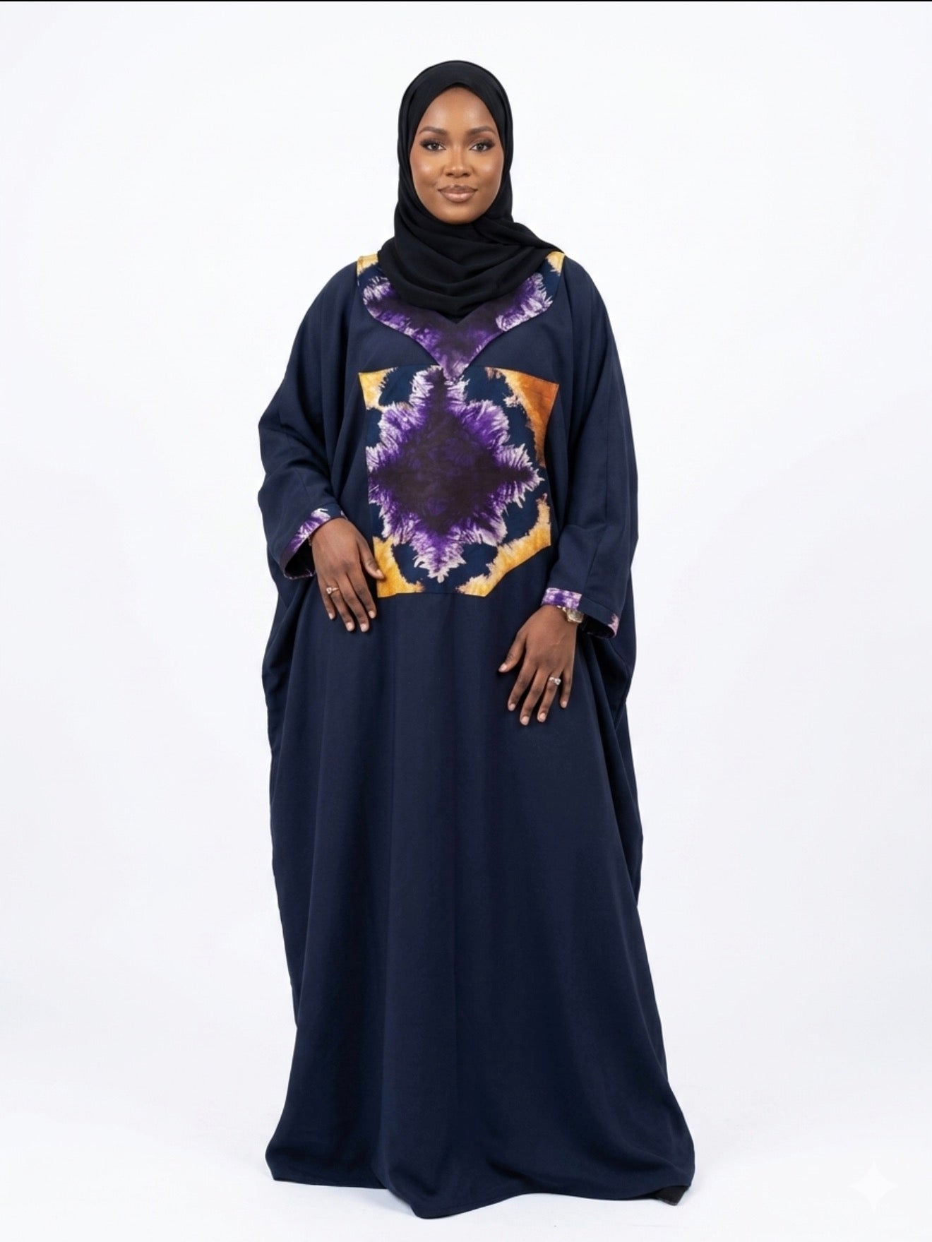 Boubou tissu crepe et cocodonda
