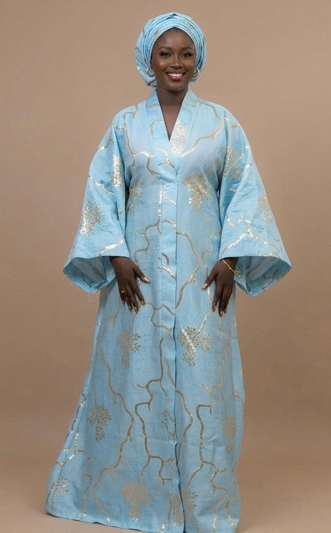 Boubou robe en Brocart elegante
