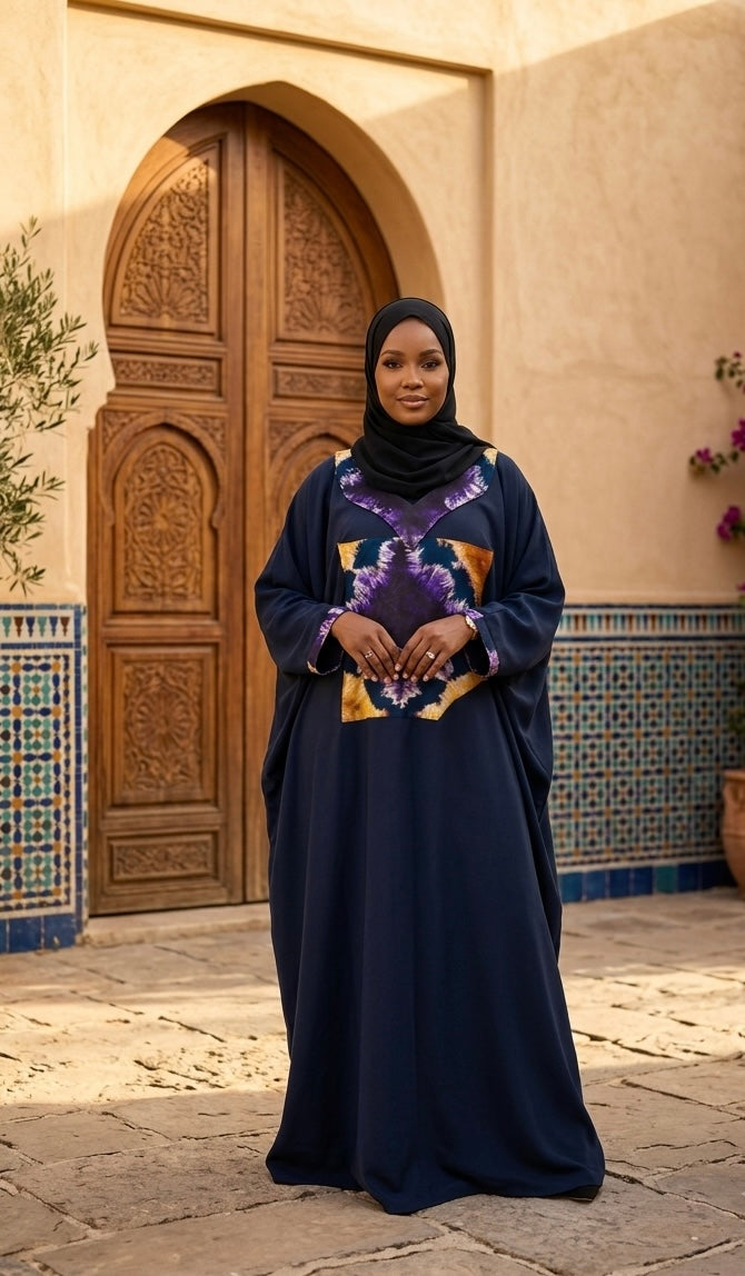 Boubou tissu crepe et cocodonda