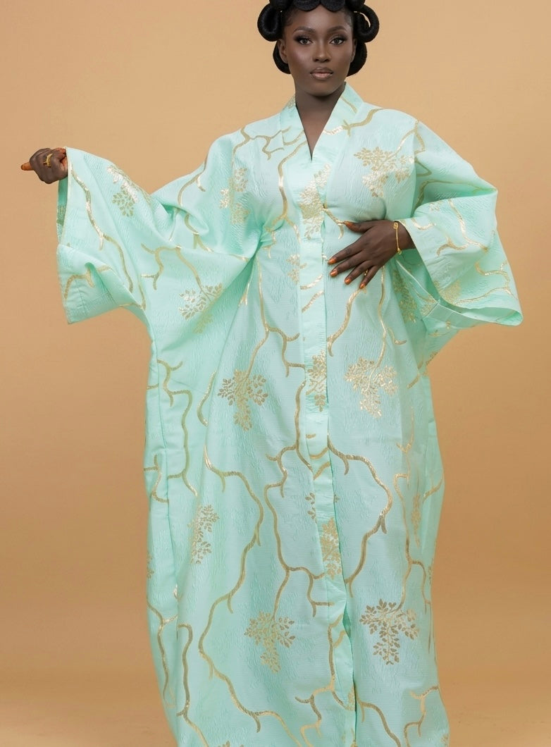Boubou robe en Brocart elegante