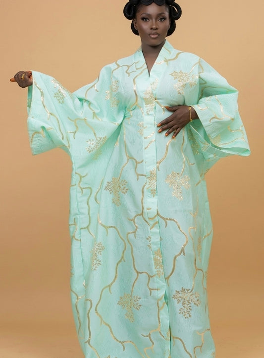 Boubou robe en Brocart elegante