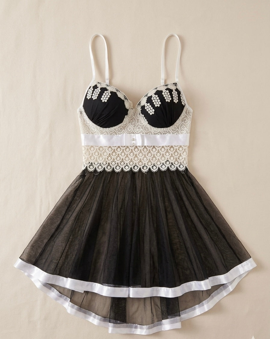 Nuisette Bicolore noir & Blanc