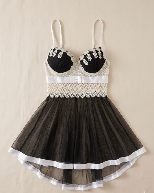 Nuisette Bicolore noir & Blanc