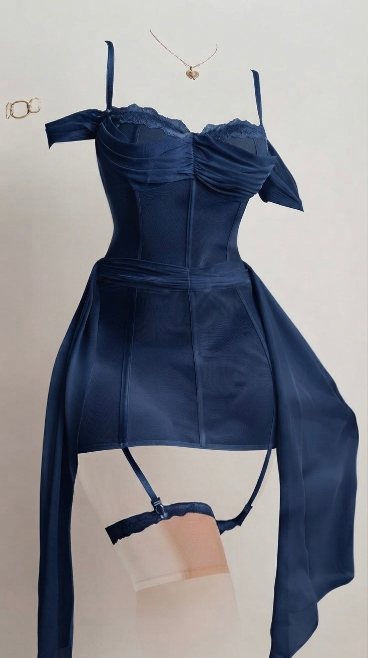 Nuisette magnifique bleu nuit