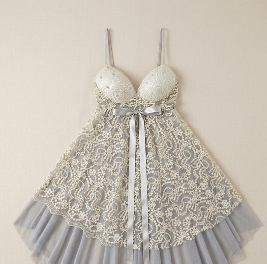 Nuisette Bicolore gris & Blanc