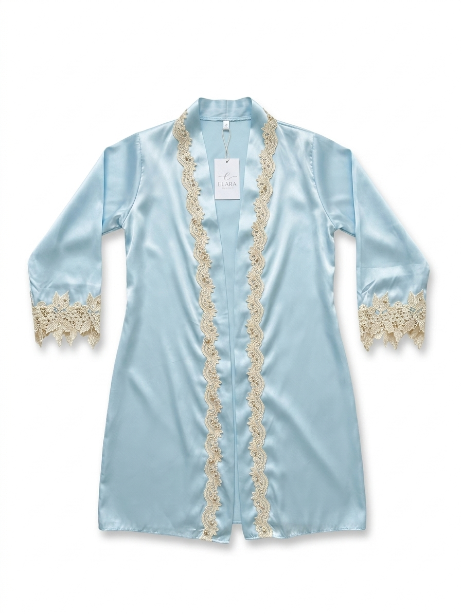 Ensemble Peignoir Luxe en Soie – Set 4 Pièces made in Turquie