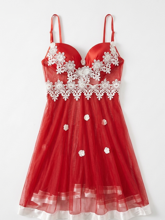 Nuisette Bicolore Rouge & Blanc